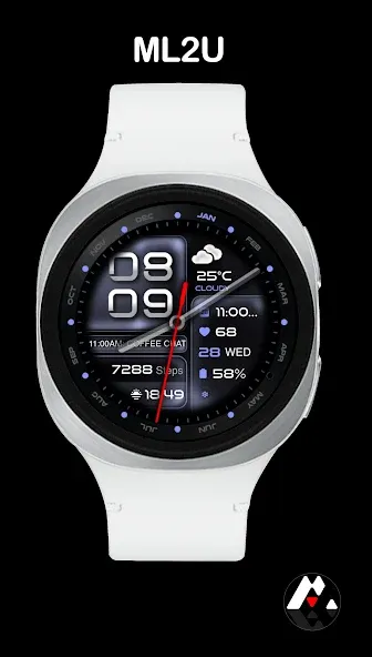 ML2U 350b Hybrid Watch Face screenshot 3