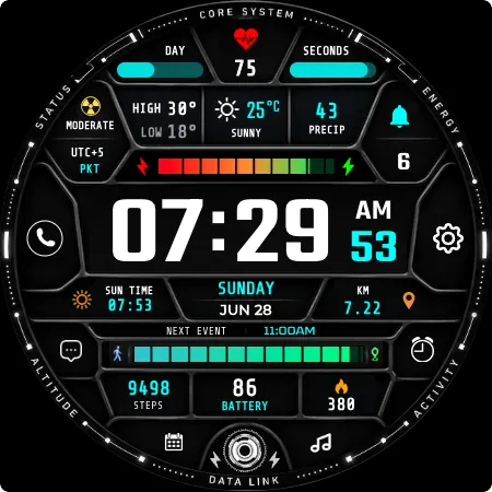 Cipher 0̸x Mission Watch Face screenshot 5