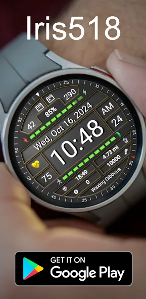 Iris518 Digital Watch Face screenshot 2