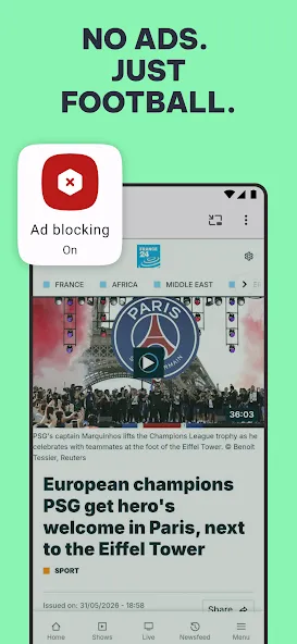Opera: Private Web Browser screenshot 4