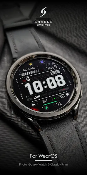 SH077 Watch Face, WearOS watch screenshot 2