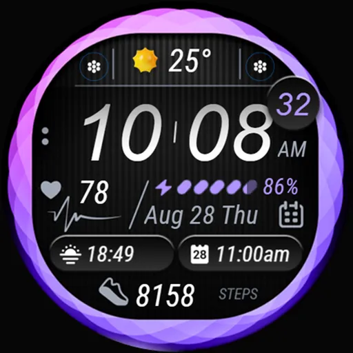 Colorful Watch Face - OMG 22 screenshot 26