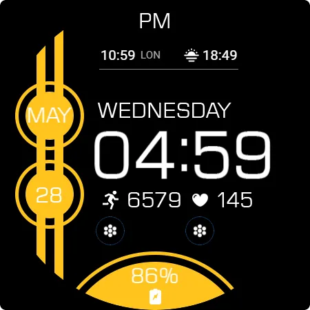 Key WF82 Digital Watch Face screenshot 30