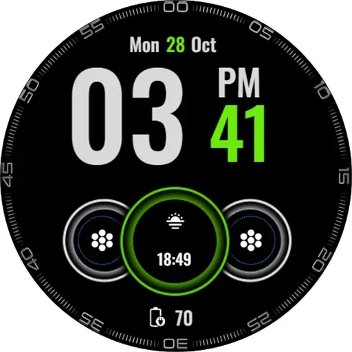 Big Digital Clock Watch Face screenshot 18