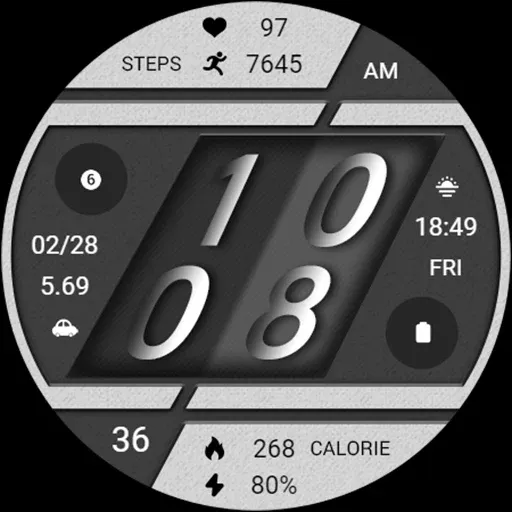 Diagonal Grey ZKin Watch screenshot 8