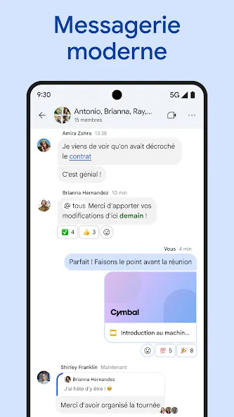 Google Chat screenshot 1