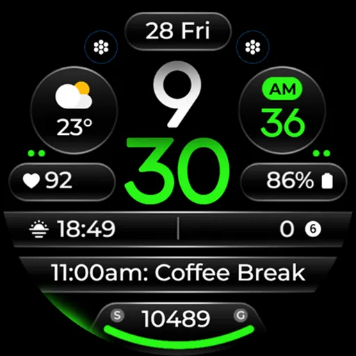 OMG 345 Digital Watch Face screenshot 30