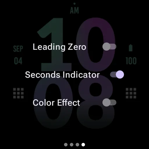 Big Tosca Purple Watch Face screenshot 10