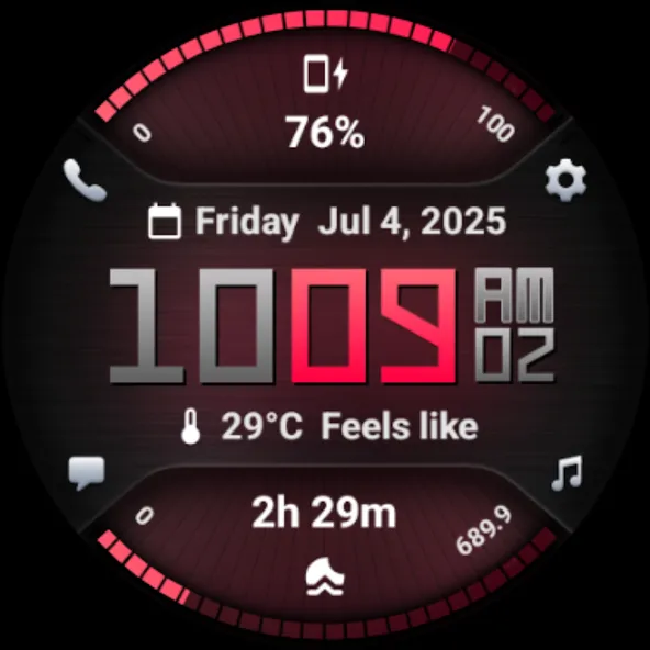 PRADO 77 Digital Watch Face screenshot 14