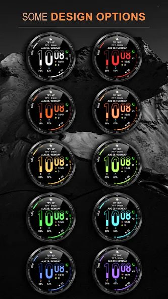 WFP 107 Hourglass watch face screenshot 2