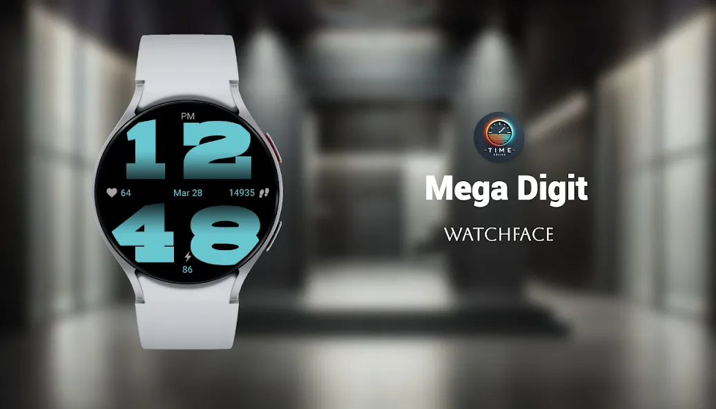 Mega Digit Watch Face screenshot 1