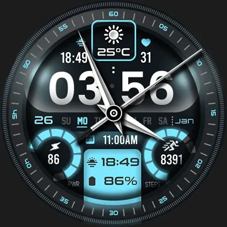 ML2U 364b Hybrid Watch Face screenshot 25
