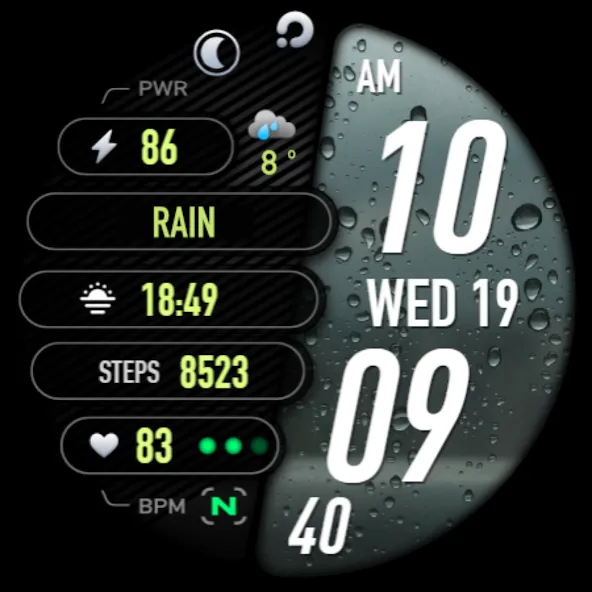 PRADO 22 Weather Watch Face screenshot 10