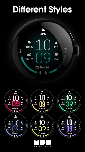 MDS422 Minimal Watch Face screenshot 5