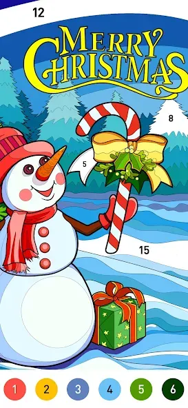 Christmas Winter Coloring Book screenshot 1