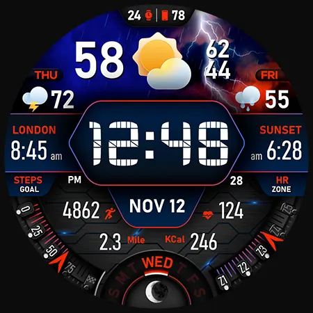 PER017 Digital Watch Face screenshot 43