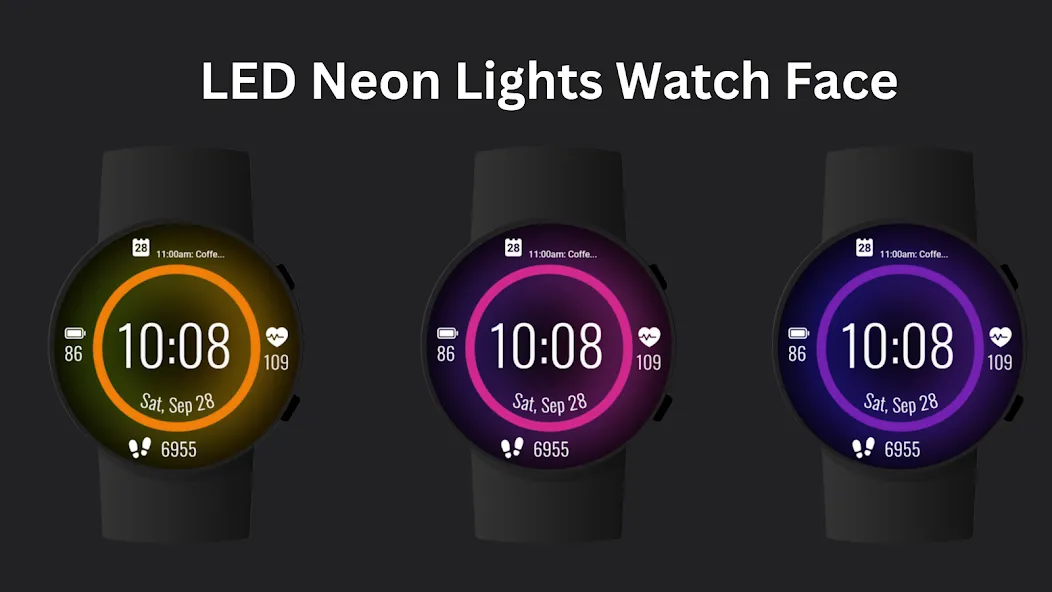 LED Neon Lights Watch Face screenshot 5