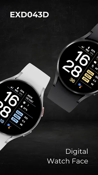 EXD043D: Digital Watch Face screenshot 8
