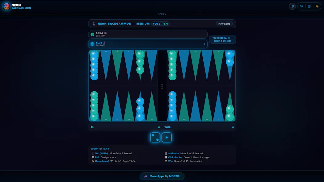 Neon Backgammon Master Offline screenshot 29