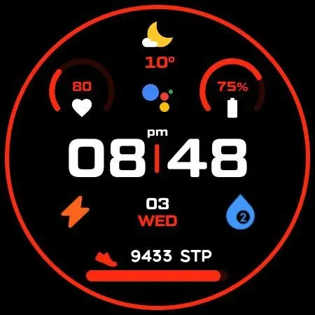 Night ver 16 - watch face screenshot 22