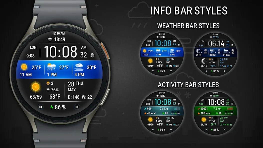VF03 Weather Inform Watch Face screenshot 3