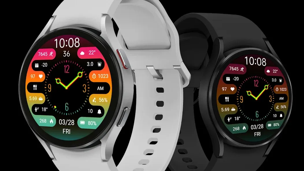 ZKin Watch Colorful Clock screenshot 1