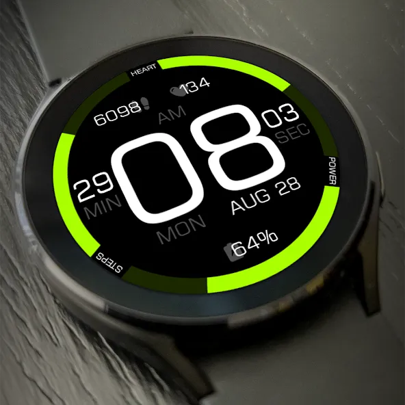 Key089 Digital Watch Face screenshot 2