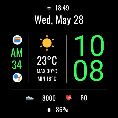 DADAM105: Weather Watch Face screenshot 21