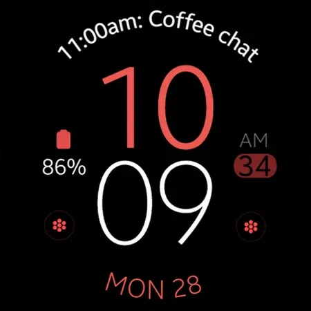 Simple Purple watch face screenshot 11