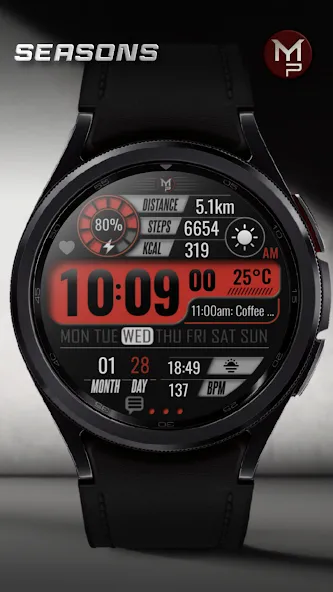 SEASONS - Digital Watch Face screenshot 6