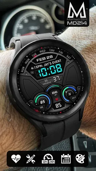 MD214 Digital Watch Face screenshot 4