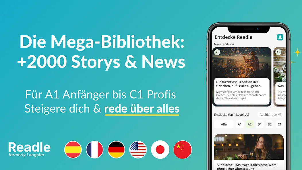 Readle (ex—Langster) Sprachen screenshot 2