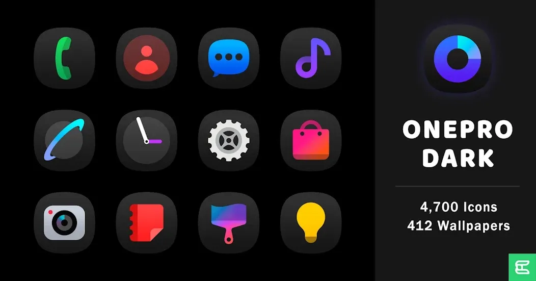 OnePro (Dark) - Icon Pack screenshot 11