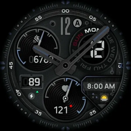 SH004 Watch Face, WearOS watch screenshot 14