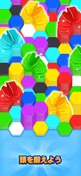 HexaGo - ソートパズル screenshot 1