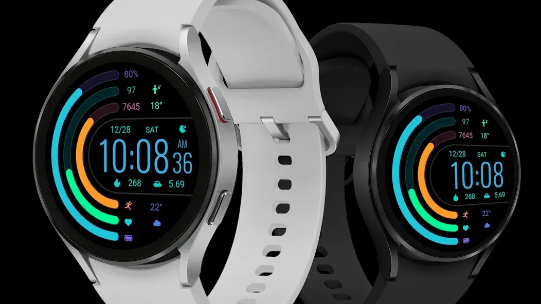 ZKin WatchFace Half Wheel Ring screenshot 1