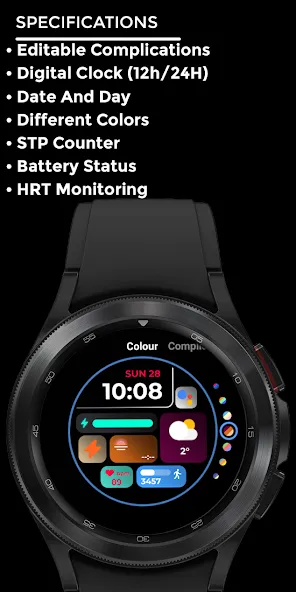 Night ver 03 - watch face screenshot 4