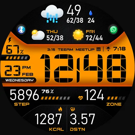 PER43 Digital Watch Face screenshot 45