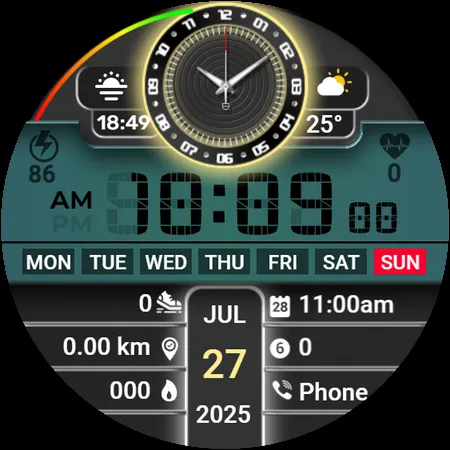 SY18 Watch Face for Wear OS screenshot 28