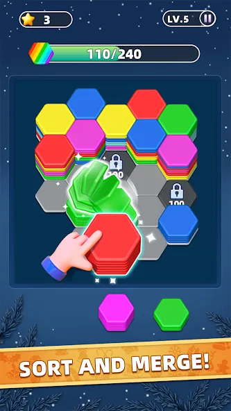 Hexa Master 3D - Color Sort screenshot 16
