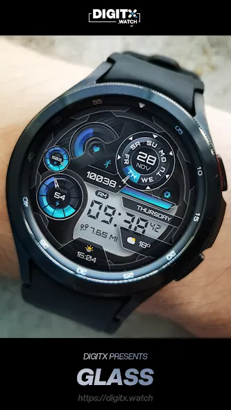 Glass Digital Watch Face screenshot 4