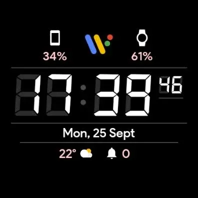 JHW Digital F: Watch face screenshot 9