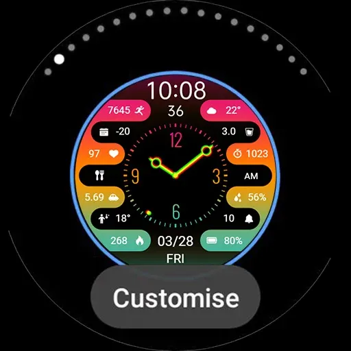ZKin Watch Colorful Clock screenshot 32