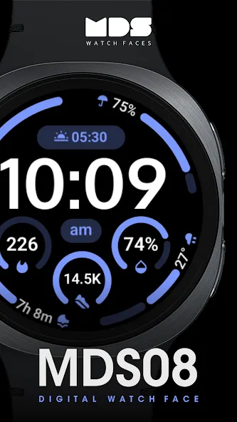 MDS08 Digital Watch Face screenshot 2