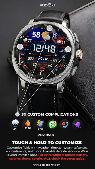 PER017 Digital Watch Face screenshot 4