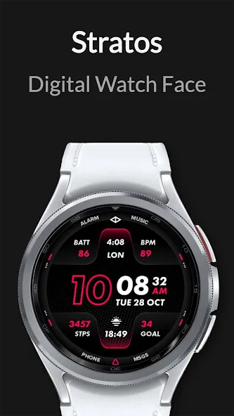 Stratos: Digital Watch Face screenshot 7