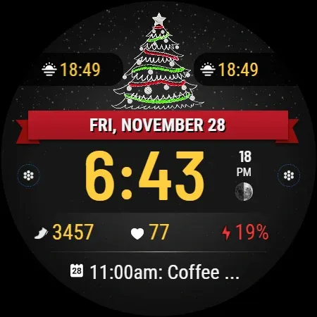 VF01 Christmas Watch Face screenshot 22