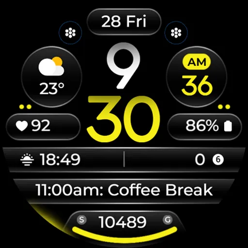 OMG 345 Digital Watch Face screenshot 24