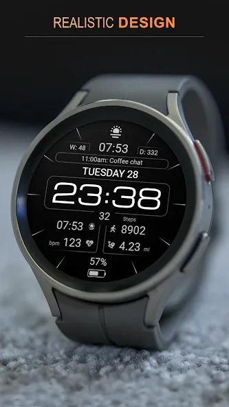 WFP 237 Digital watch face screenshot 4