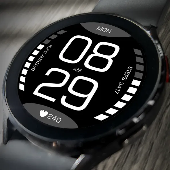 Key098 Digital Watch Face screenshot 1